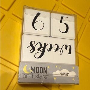 Moon and Stars Milestone Blocks